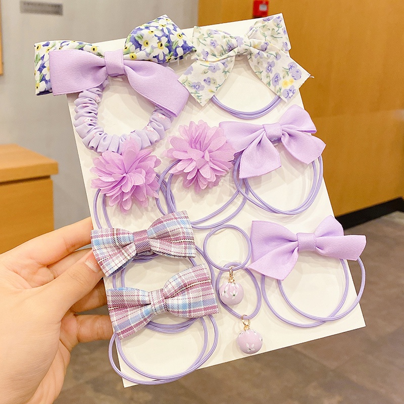 Dây Cột Tóc Thắt Nơ Không Đau Dễ Thương Cho Bé Gái