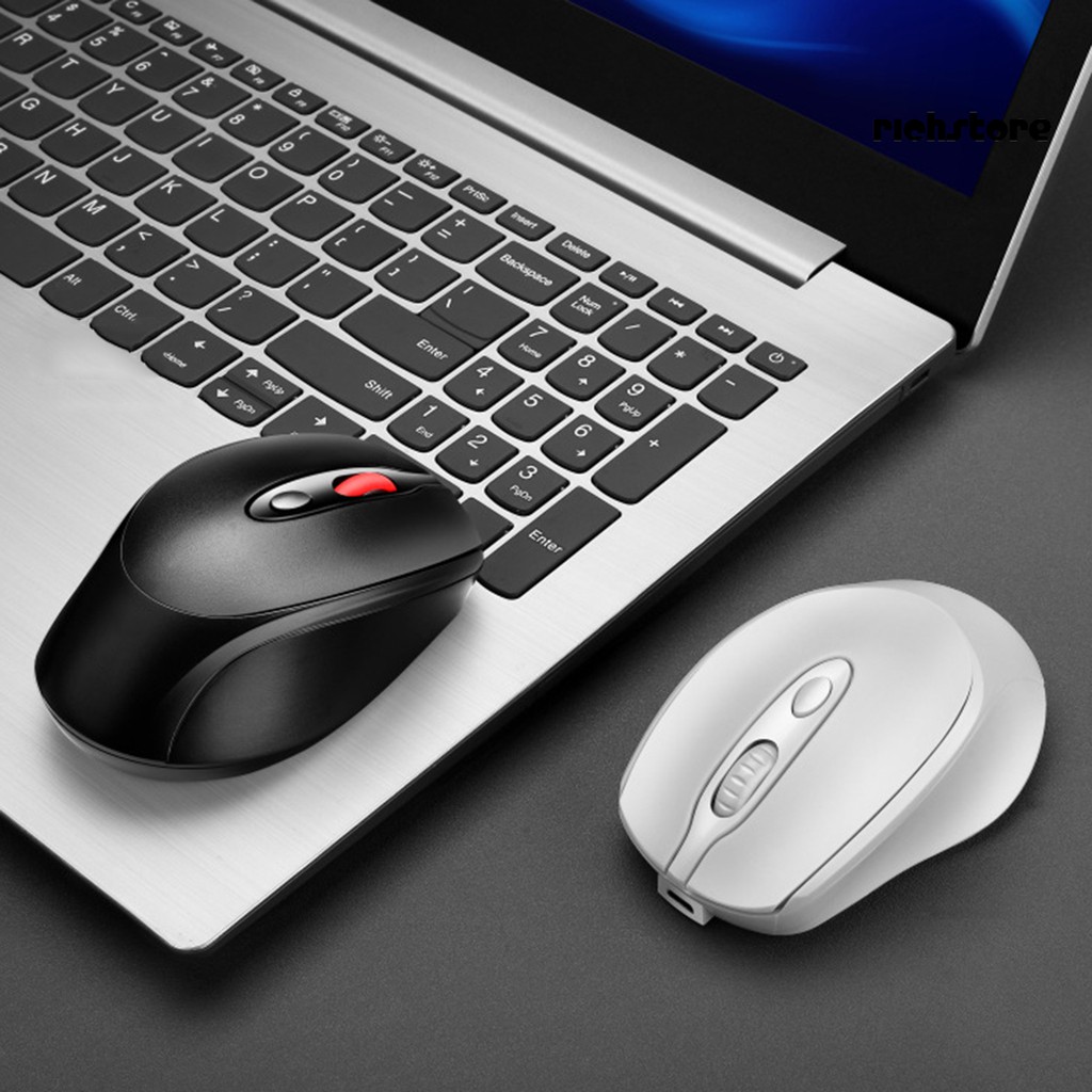 Chuột Máy Tính Không Dây Để Bàn Sạc Được Nhỏ Gọn Tiện Dụng Cho Gia Đình / Văn Phòng