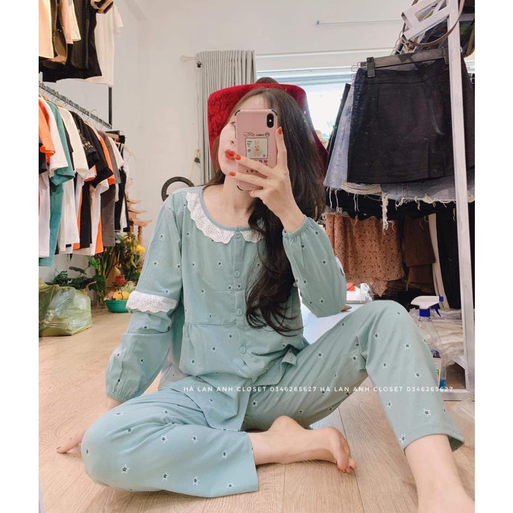 Bộ ĐỒ bầu - bộ mặc bầu và sau sinh có khóa mở ngực và chun chỉnh