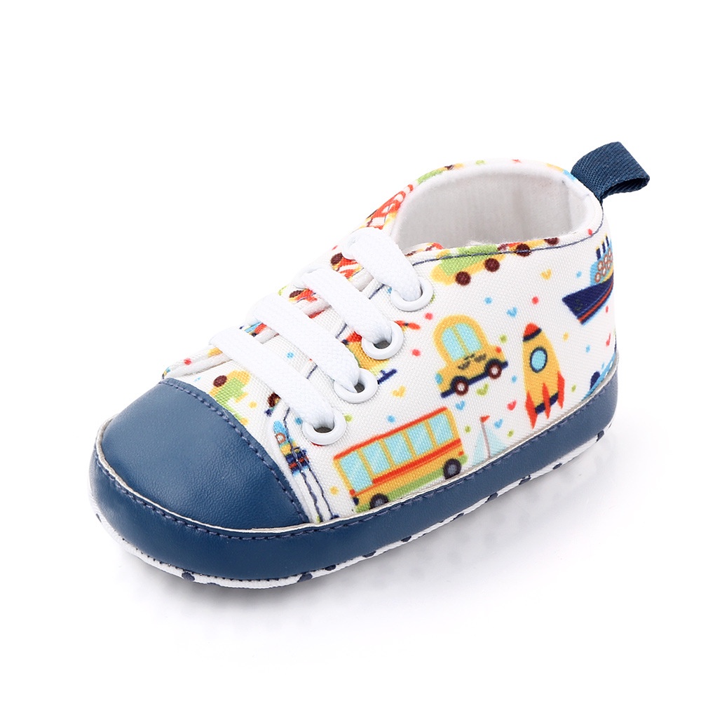 Giày cho bé đế mềm họa tiết siêu iu mềm mại an toàn cho bé 0-12m