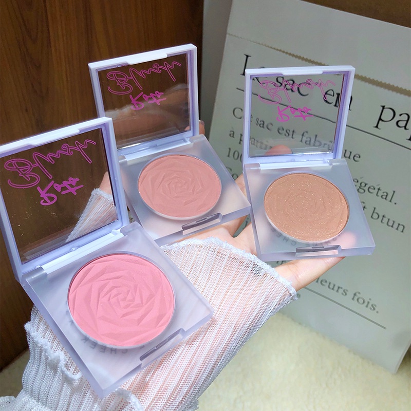 Phấn mắt/má Roto hoa hồng ánh nhũ cao cấp thời thượng