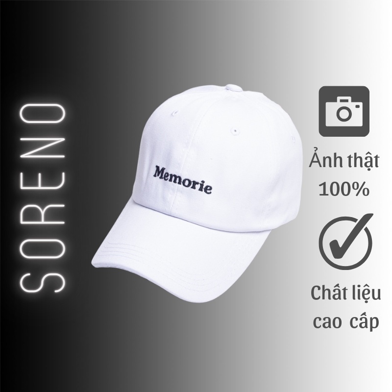 Nón Lưỡi Trai Nam Nữ Mũ Lưỡi Trai Đẹp Cao Cấp Hàn Quốc Unisex Form Chuẩn Memories | Soreno