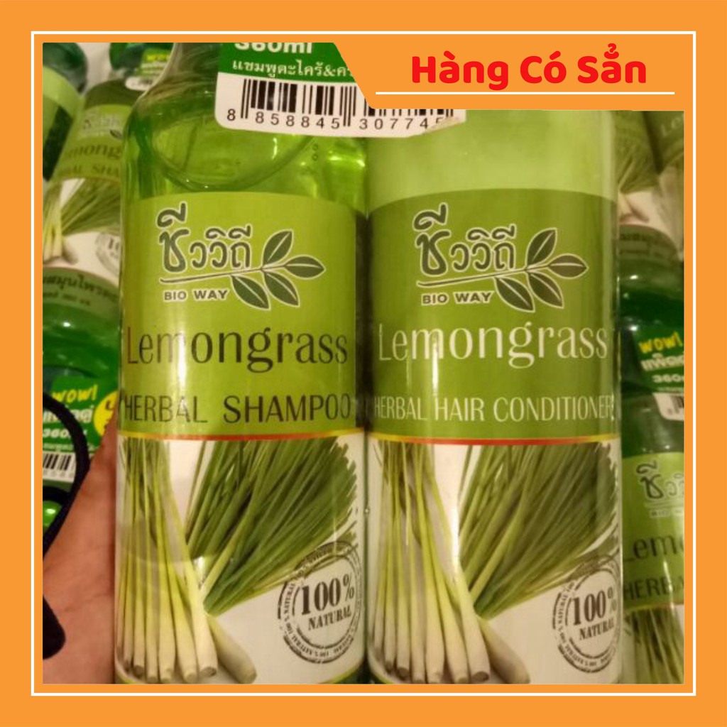 CẶP DẦU GỘI KÍCH THÍCH MỌC TÓC LEMONGRASS THÁI LAN [Có Sẵn]