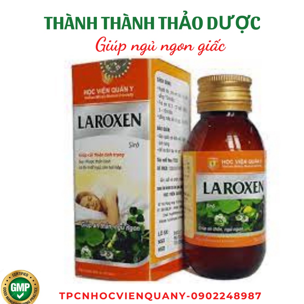 Siro ngủ ngon Laroxen Học viện quân y hạn 2025