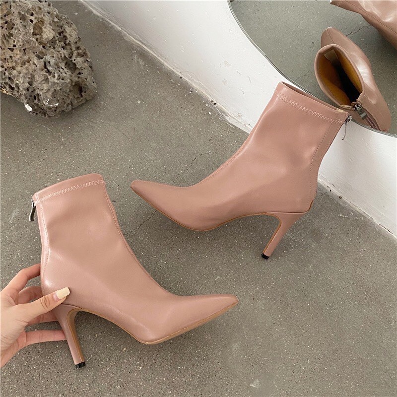 Boots da thật mũi nhọn