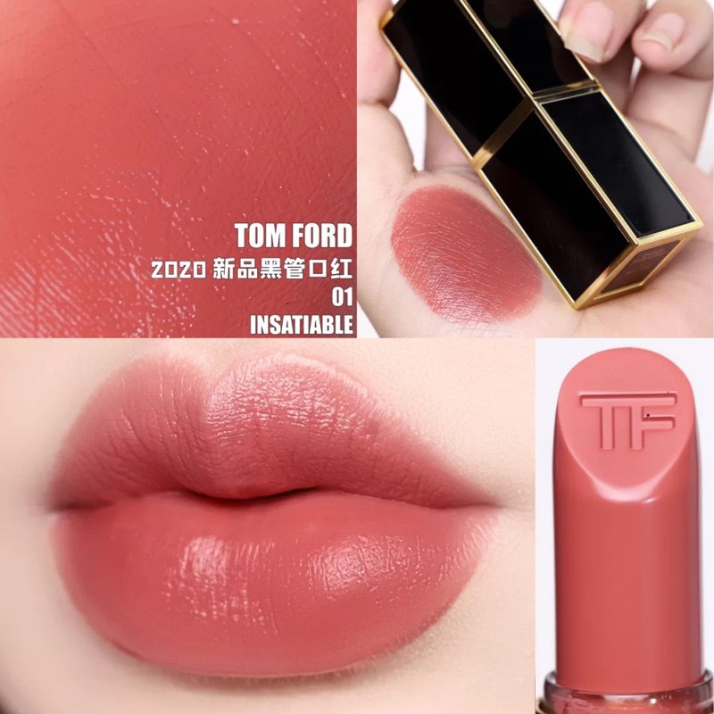 Son Tomford Lip Color Matte, Tom Ford Lipstick Ruby Rush 07 Vỏ Đen Hàng Chính Hãng Có Bill Full Size