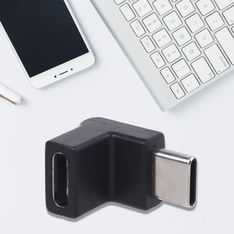 Đầu Chuyển Đổi Usb 3.1 Type C Góc 90 Độ