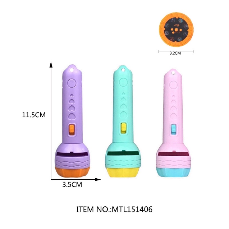 ĐÈN PIN chiếu hình gồm 10 thẻ và 80 hình ngộ nghĩnh cho bé