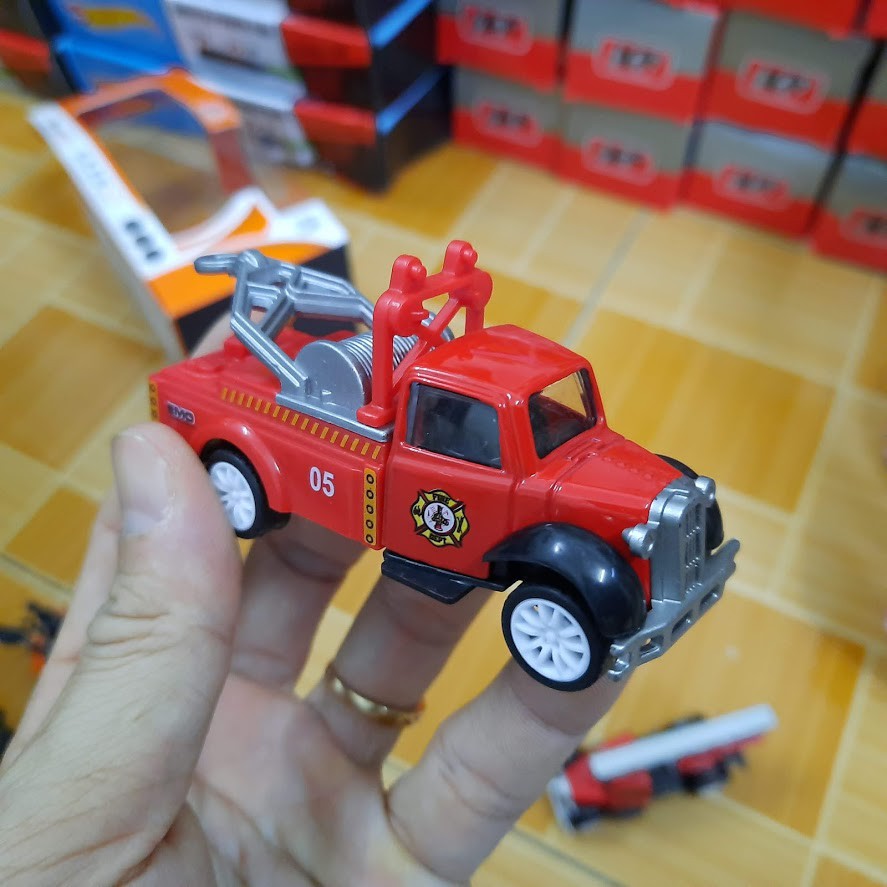 Đồ chơi trẻ em bộ 5 xe ô tô die cast mô hình xe cứu hỏa