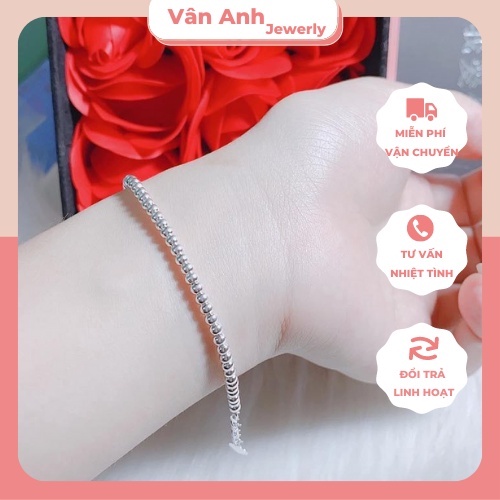 lắc tay bạc , nữ đeo ạ , thiết kế kiểu hạt bi nữ tính , luôn đi đầu xu thế hiện tại ạ