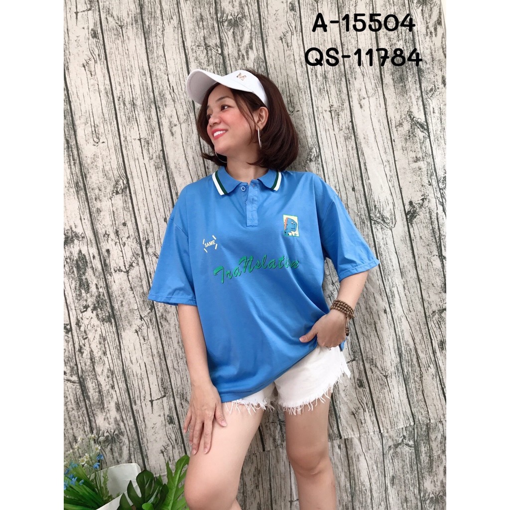 SALE Áo polo BIG SIZ chữ TRA 15504