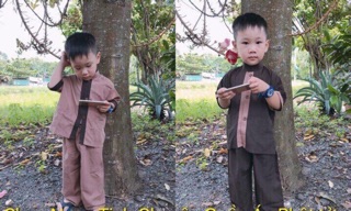 Đồ phật tử đi chùa cho bé trai