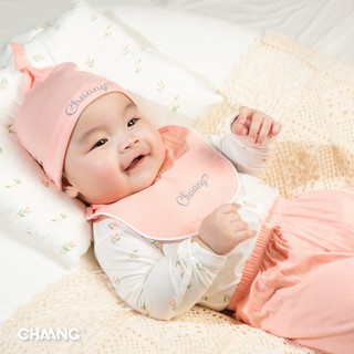 Set mũ thóp cho bé CHAANG summer hồng