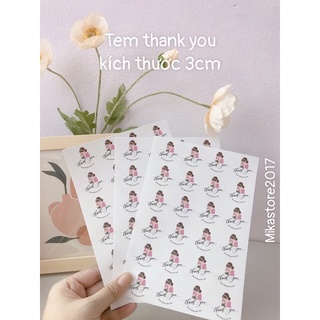 Set 8 Tờ THANK YOU