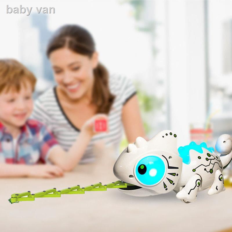 Đồ chơi điện điều khiển từ xa cho trẻ em Khủng long thú cưng săn mồi Robot mô phỏng động vật tắc kè ho