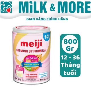 Sữa bột meiji growing up formula 800g, nhập khẩu chính hãng, 1-3 tuổi, date 02/2025