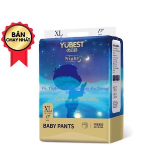 Bỉm YUBEST NIGHT dán/quần S84/M76/L72/XL68/XXL64/XXXL62