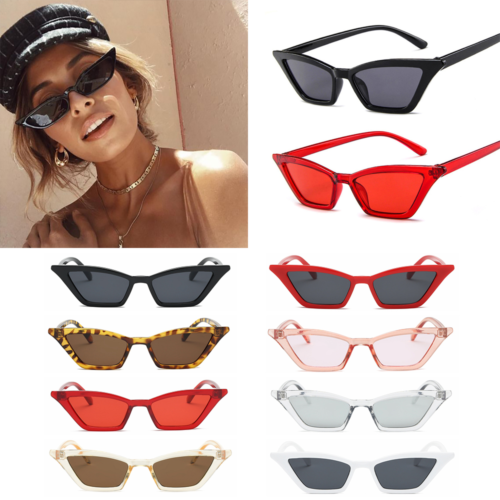 Kính Mát Mắt Mèo Chống Tia Uv400 Phong Cách Vintage Cho Nữ