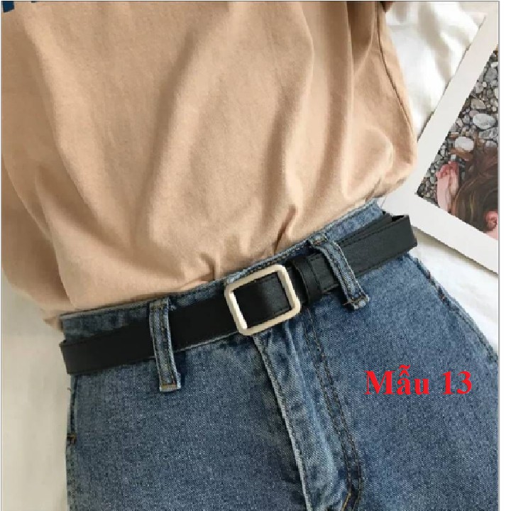 Dây nịt Vuông chữ nhật Bản Nhỏ 2,3cm - Thắt Lưng Nữ Vuông nhỏ Ulzzang