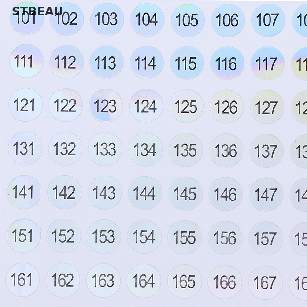 [Hàng mới về] Nhãn dán số 1-200 làm móng tay chống thấm nước tiện dụng