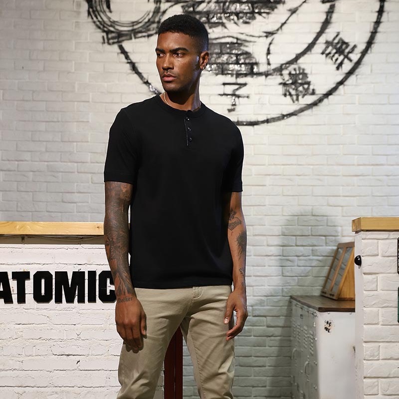 Áo Thun Nam Cổ Tròn Trơn Cotton Basic Co Giãn Tốt Nhiều Màu A26