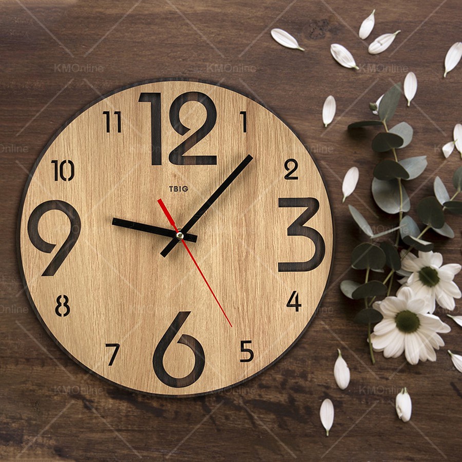Bộ 6 mẫu Đồng hồ treo tường - Đồng hồ Gỗ 2 - Quà tặng tri ân