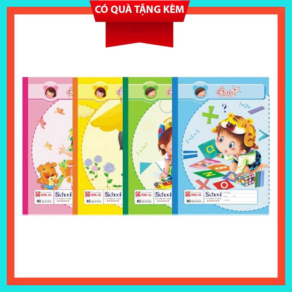 Vở Học Sinh 4 Ô Ly Hồng Hà School 80 Trang