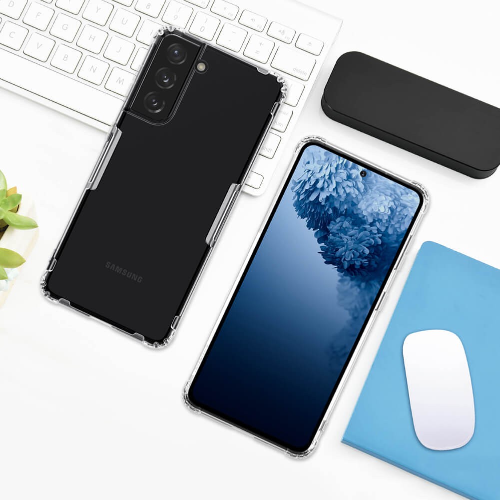 Ốp lưng silicon chống sốc cho Samsung Galaxy S21 - Nillkin chính hãng