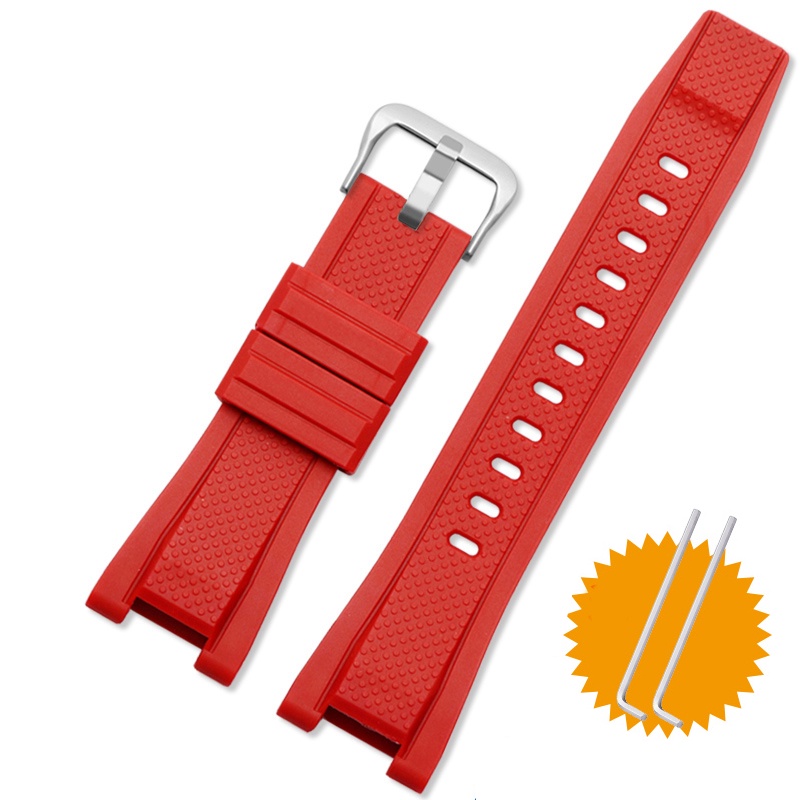 Dây Đeo Cao Su Silicone Chống Nước Cho Đồng Hồ Casio G SHOCK GST Series GST-210 / W300 / 400G / B100 26 * 14