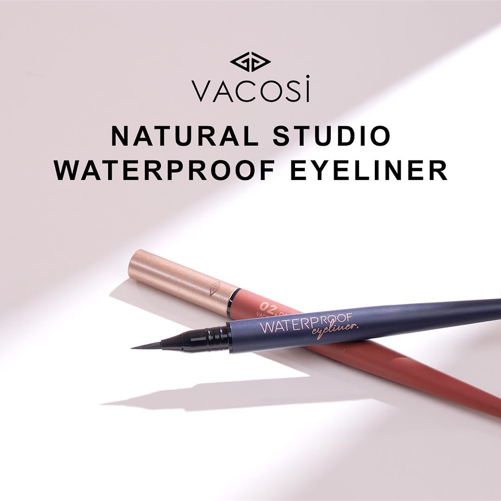 [Hàng chính hãng] Bút Dạ Kẻ Mắt Nước Vacosi Waterproof Eyeliner Pen 5ml