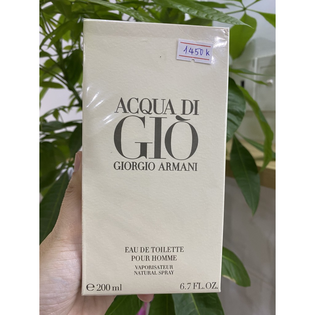 Giorgio Armani Acqua Di Gio Pour Homme For Men 200ml ( Made in France)
