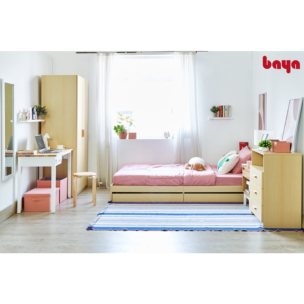 Giường ngủ 1m2 x 2m BERNIE 1053869