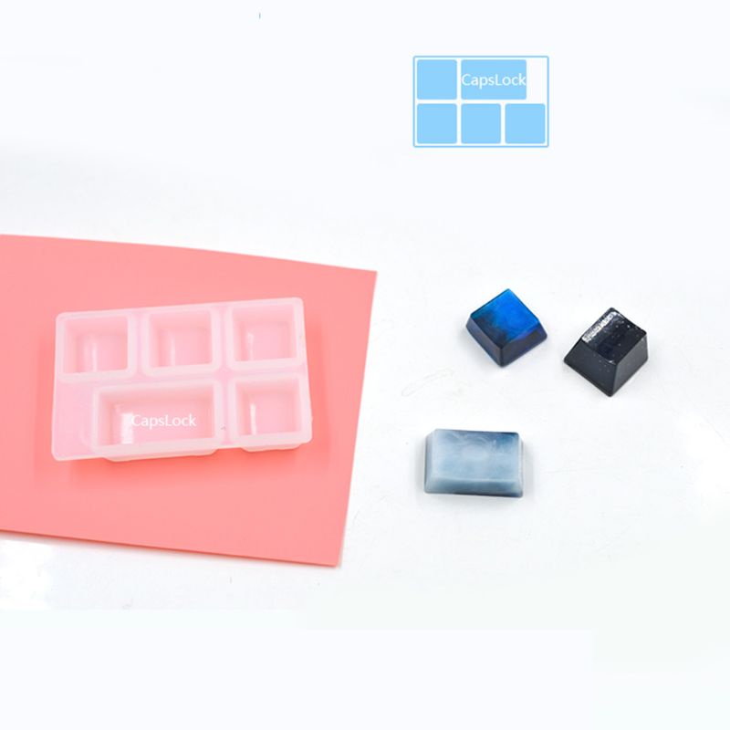 Khuôn Silicon Làm Bàn Phím Cơ Epoxy Pha Lê DIY