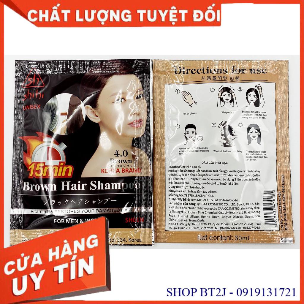 Dầu Gội Phủ Bạc – Hàn Quốc “Black Hair Shampoo”  - Dầu Gội Thảo Dược Hàn Quốc, Gội Là Đen