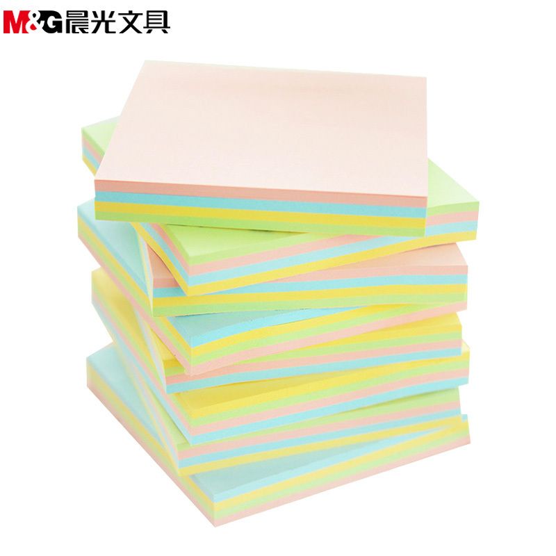 Tập 100 tờ giấy ghi chú, giấy nhớ nhiều màu M&G YS-10  tập 4 màu