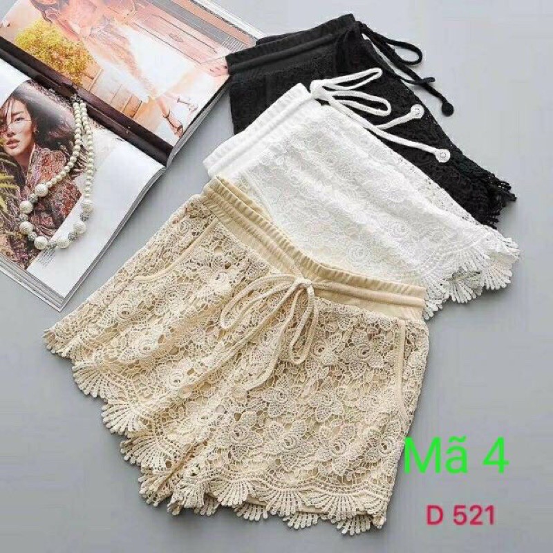 set biển - set 2 món - áo bra vẩy cá mix hạt + quần ren hoa xinh iu (có tách rời)