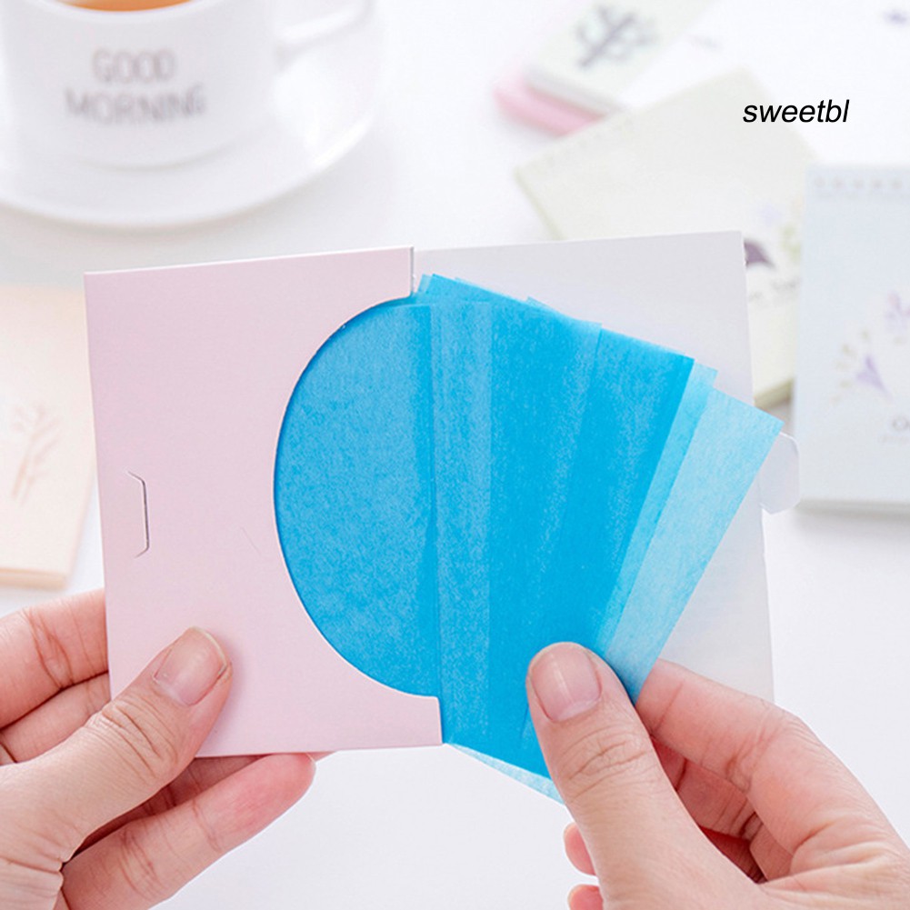 [Hàng mới về] Bộ 50 tờ giấy thấm dầu giúp kiểm soát dầu cố định lớp trang điểm làm sạch gương mặt | BigBuy360 - bigbuy360.vn