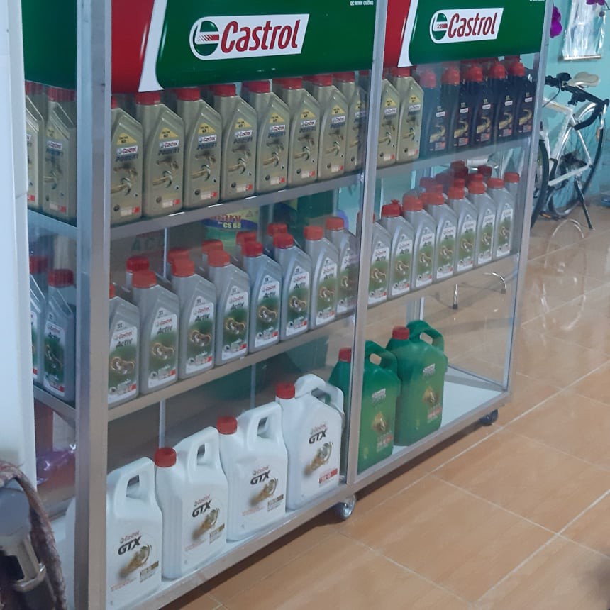 Nhớt xe ô tô cao cấp Castrol GTX 20W50" CHÍNH HÃNG " Can 4L  bảo vệ chống cặn bùn