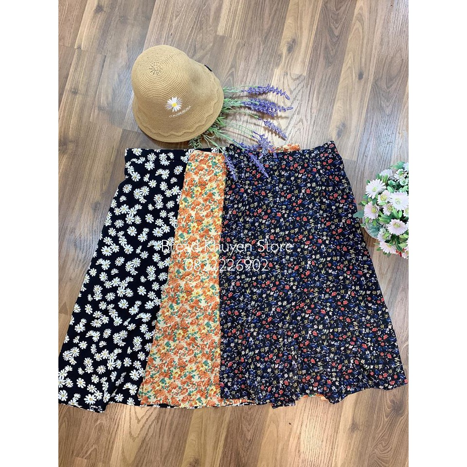 Chân váy hoa nhí midi BK0064