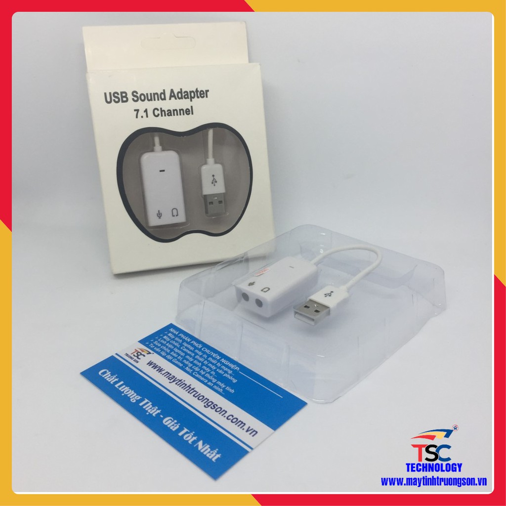 USB Sound Adapter cho laptop, PC 7.1 Channel