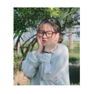 Mắt kính giả cận ngố form tròn