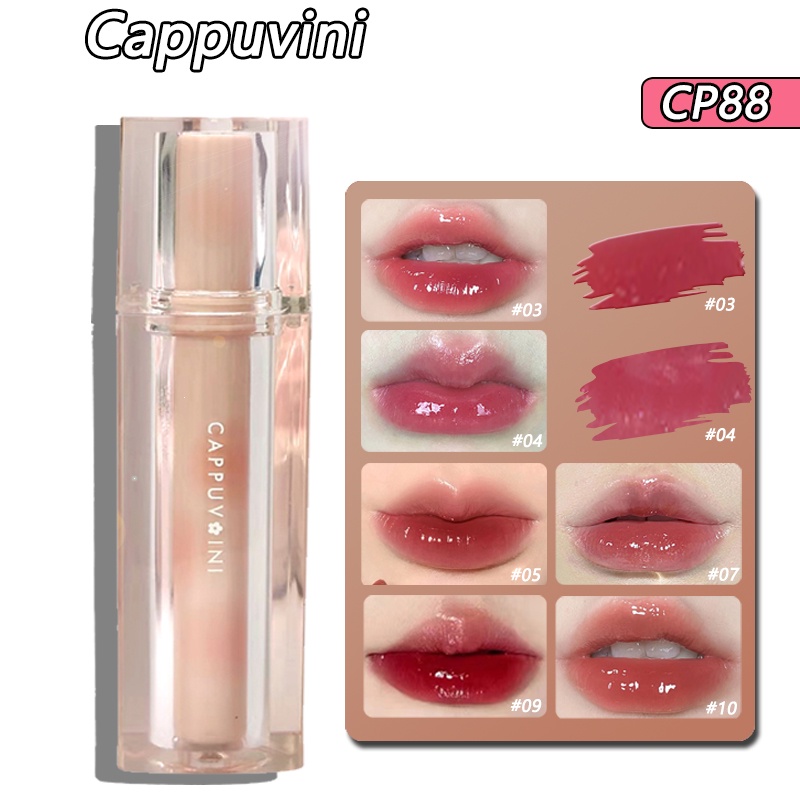 Son bóng dạng thạch Cappuvini 3g dưỡng ẩm lâu trôi