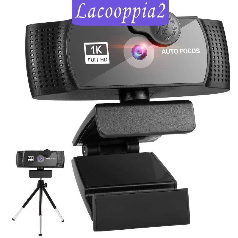 [LACOOPPIA2] Webcam 1080p HD w/ Noise-Cancelling Microphone w/ Tripod Plug and Play Streaming Webcam for Gaming Streaming Auto-Focus PC Laptop Desktop