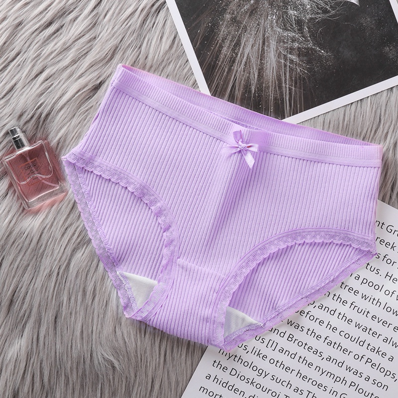 Quần chip nội y nữ gân tăm vải mềm tôn vòng 3 gợi cảm KIMCHIBIKINI lót nữ xinh đẹp quần sịp nữ mềm mại QL076