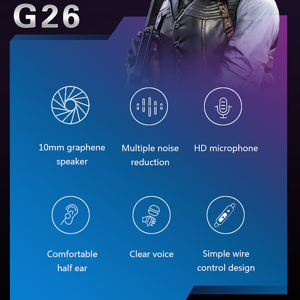 Tai Nghe Có Dây Ms G26 Giắc Cắm 3.5mm Kèm Mic Dành Cho Điện Thoại / Máy Tính | BigBuy360 - bigbuy360.vn