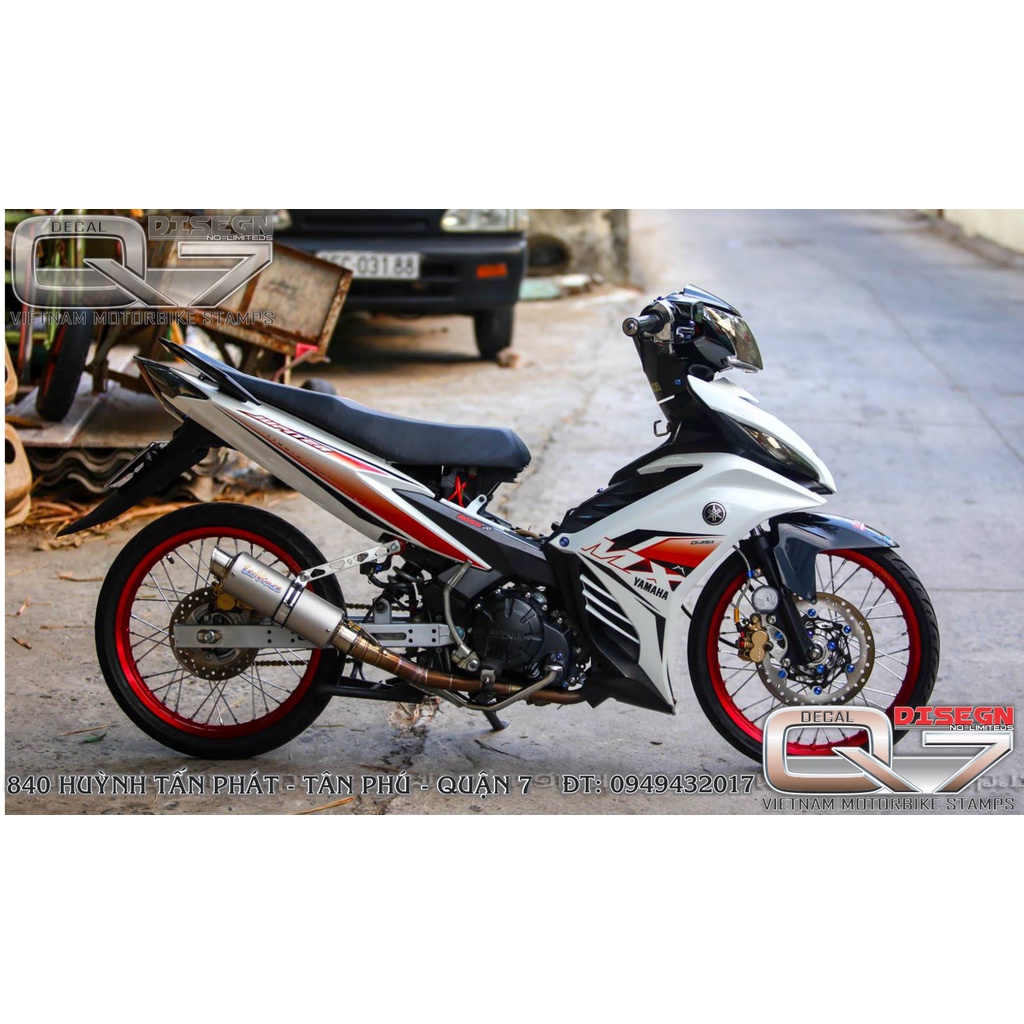 TEM RỜI EXCITER 2011 MX TRẮNG ĐỎ