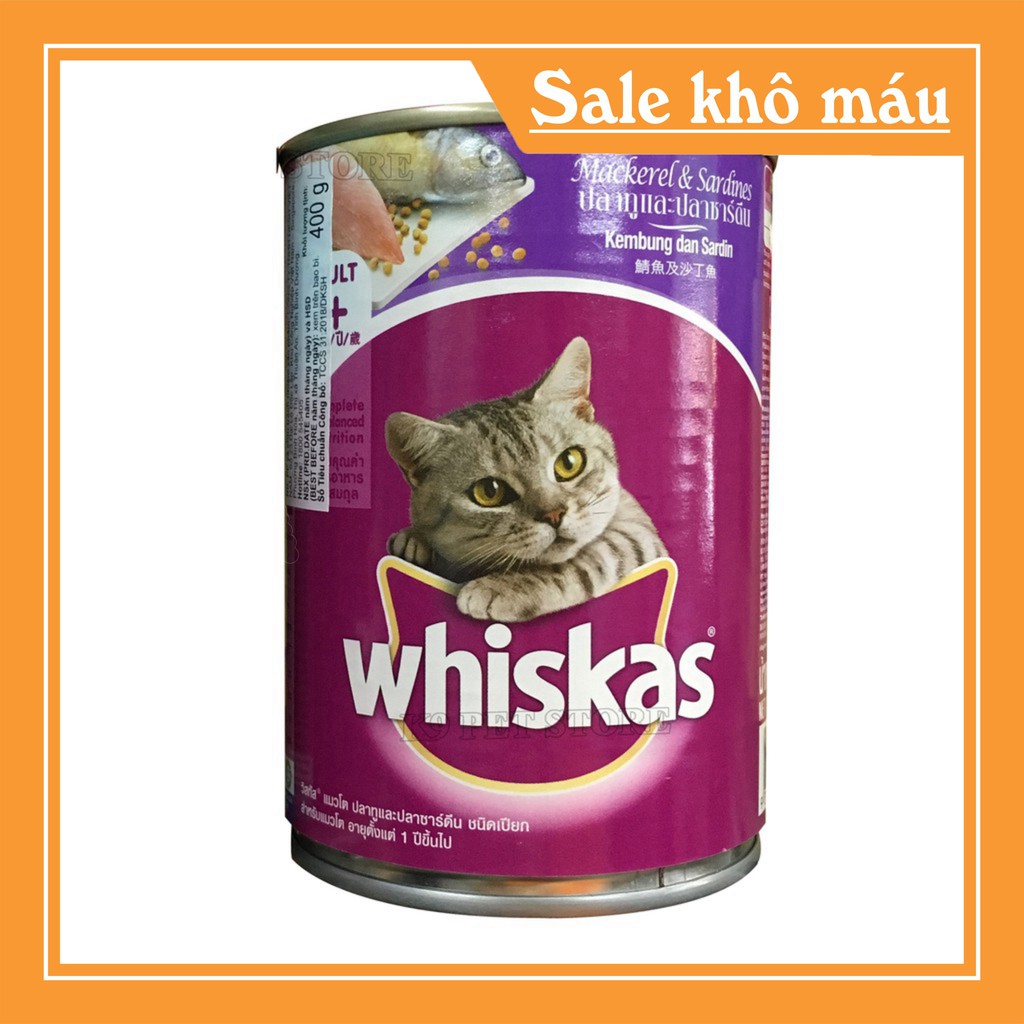 [FLASH SALE]  Thức ăn cho mèo Pate cá thu dạng lon cho mèo