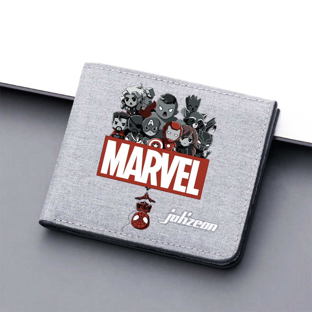 Ví Gập Đựng Thẻ Tín Dụng / Tiền Xu In Hình marvel avengers Cho Nam