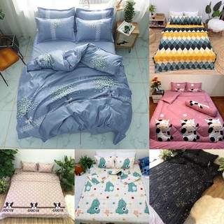 (Xả hàng - Được chọn mẫu) Bộ Ga Gối Poly Cotton loại đẹp bo chun đủ kích thước + vỏ gối ôm
