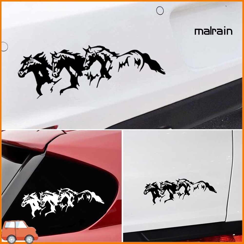 Miếng Dán Trang Trí Xe Hơi Tự Dính Chống Thấm Nước Hình Chú Ngựa Thời Trang